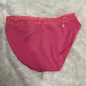 Victoria's Secret Pink Lace-Trimmed Briefs